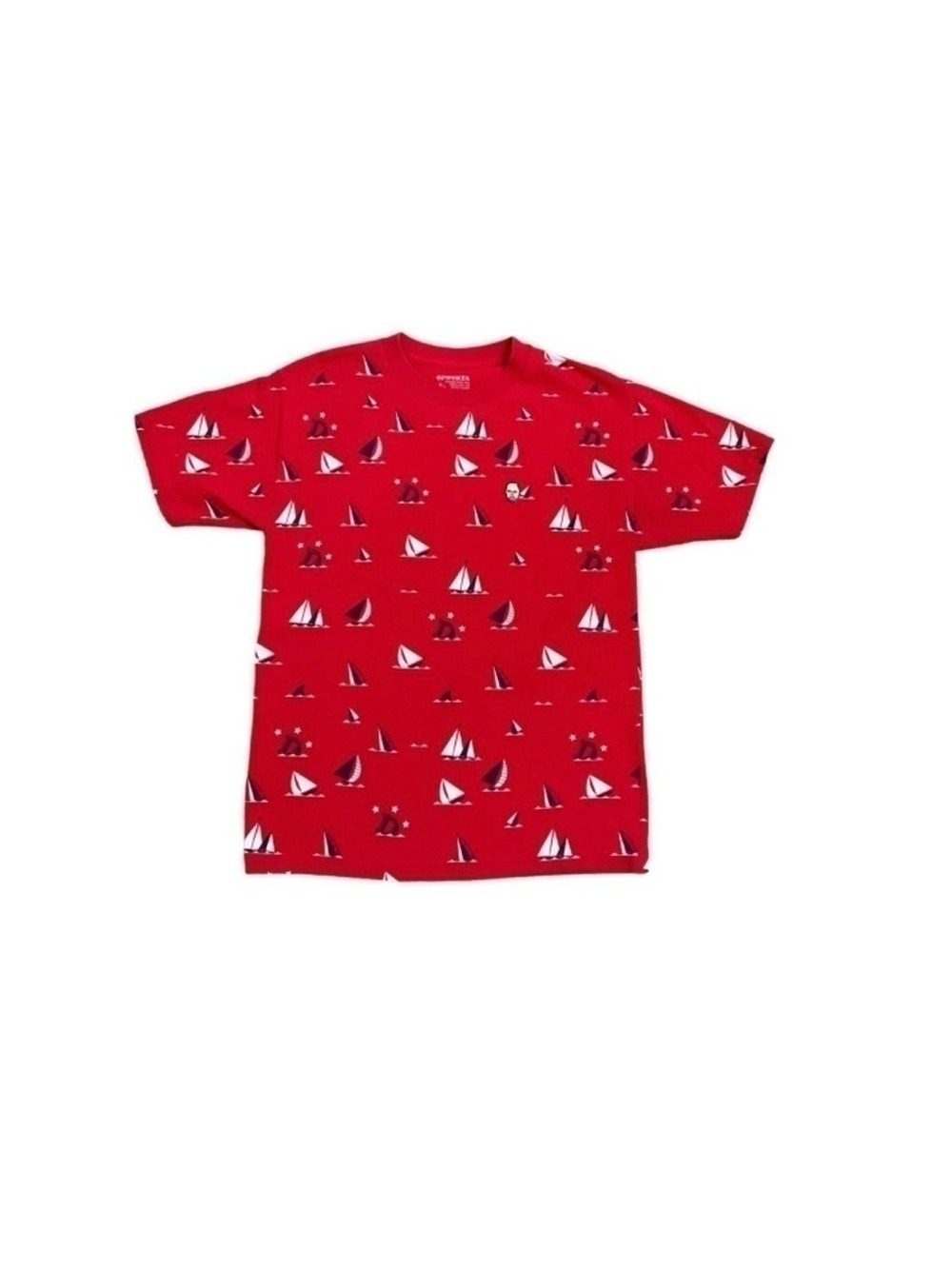 Ofwgkta Odd Future Earl Sinking Boat Skate Hipster Size Medium Red Tee Shirt